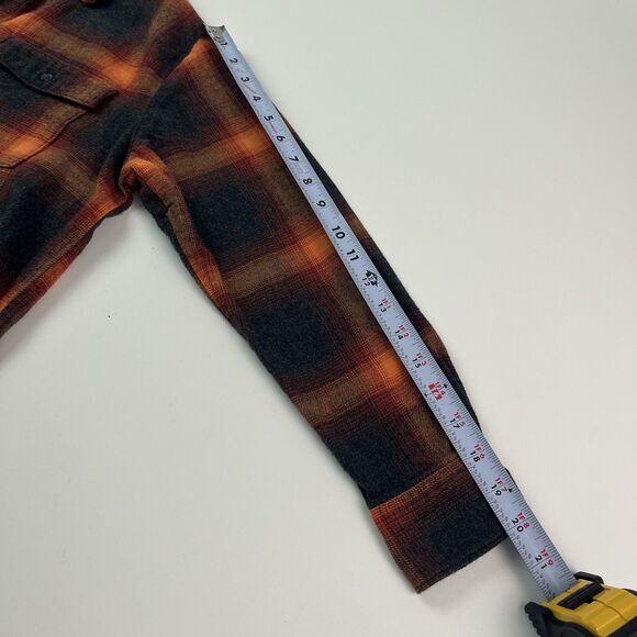 Old Navy Boyfriend Plaid Flannel Shirt S Evermore Swiftie Cabincore Grunge Indie - Picture 9 of 12